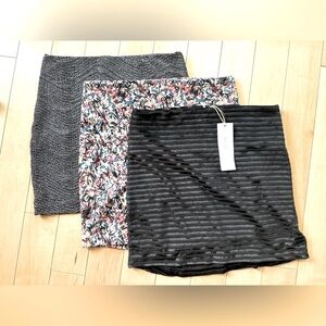 Three BCBGeneration Mini Skirts in size S